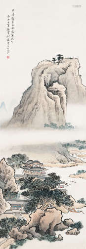 何海霞（1908～1998） 1996年作 山水 立轴 设色纸本