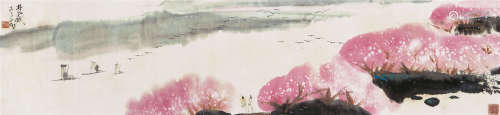 林风眠（1900～1991） 1934年作 春满江南 镜框 设色纸本
