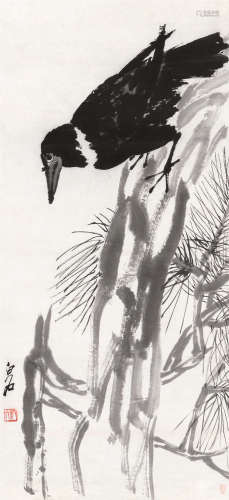 齐白石（1864～1957） 松鹊图 立轴 水墨纸本