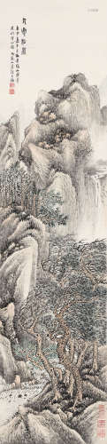 张石园（1898～1959） 1932年作 九夏松风 立轴 设色纸本