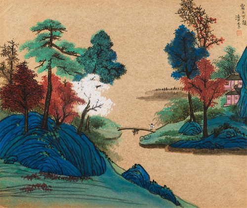 潘素（1915～1992） 霜天万类 镜框 设色纸本