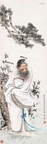 徐操（1899～1961） 钟馗 立轴 设色纸本
