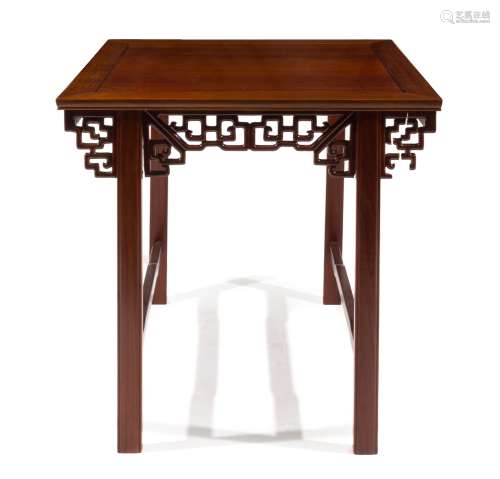 A Carved Hardwood Table