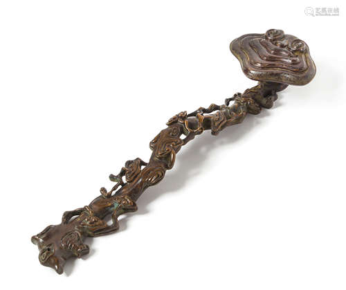 A Bronze Ruyi Scepter