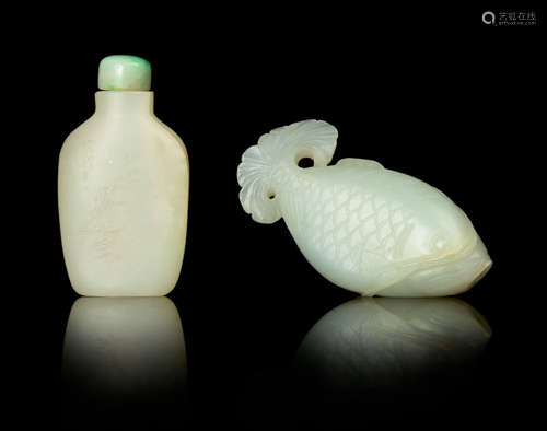 Two Jade Snuff Bottles