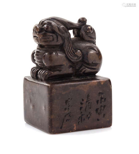 A Carved Hardstone Seal