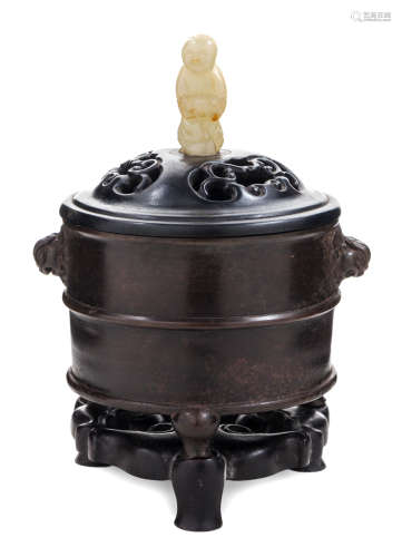 A Bronze Tripod Incense Burner