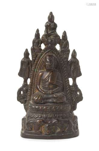 An Indian Bronze Sculpture Height 10 3/4 inches.