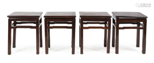 A Set of Four Rosewood Chairs