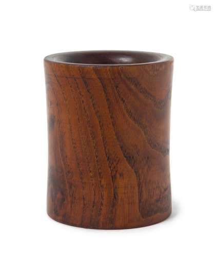 A Hardwood Brush Pot