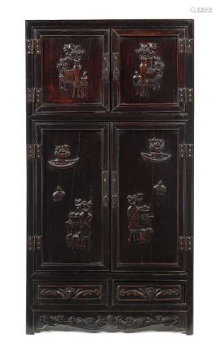 A Carved Hardwood Cabinet