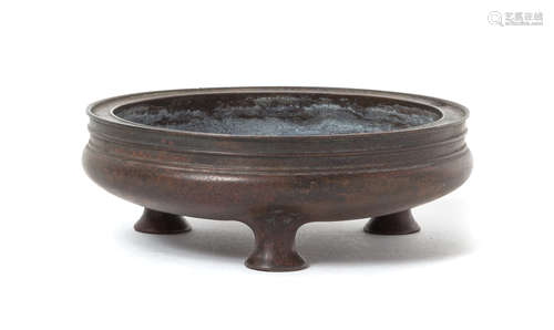 A Small Bronze Censer