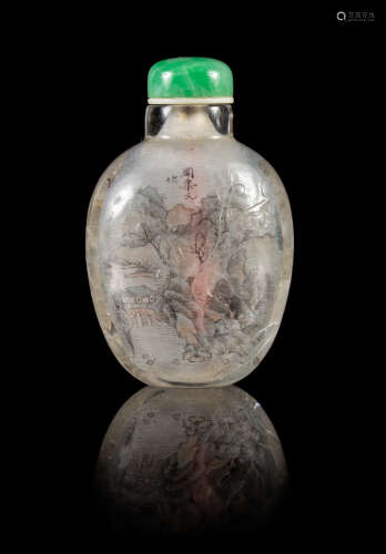 An Inside Painted Glass Snuff Bottle