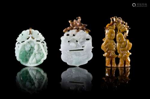 Three Jadeite Pendants