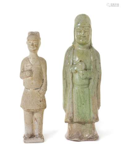 Two Pottery Male Figures