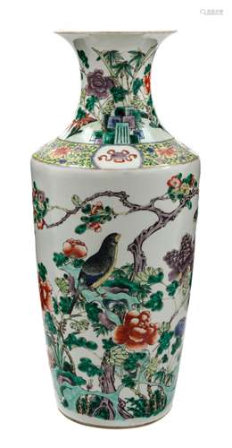 A Famille Verte Porcelain Vase