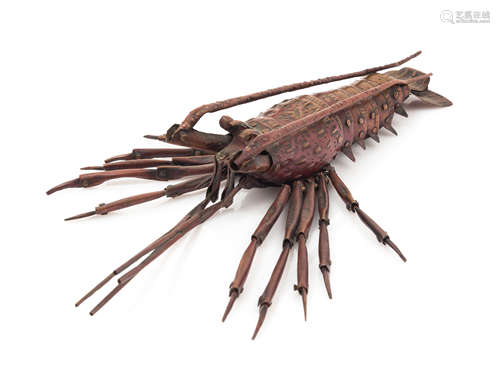 A Copper Articulated Model of a Lobster