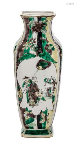 A Famille Verte Porcelain Vase