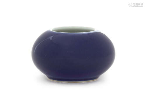 A Blue Glazed Porcelain Water Coupe