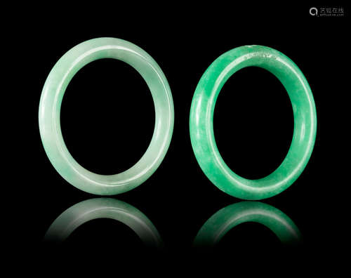 Two Jadeite Bangles