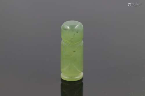 Chinese Jade Carved Figure W:2cm H:4cm