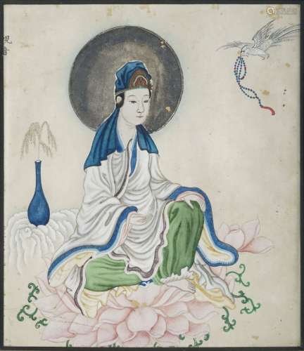 D'après Maruyama Ôkyo (1733-1795)Geisha, gouache sur papier, 29x25 cm