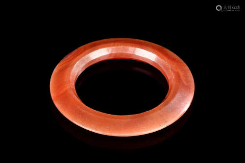 CARNELIAN CARVED ROUND DISC