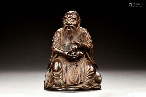 BAMBOO CARVED 'DONGFANG SHUO' FIGURE