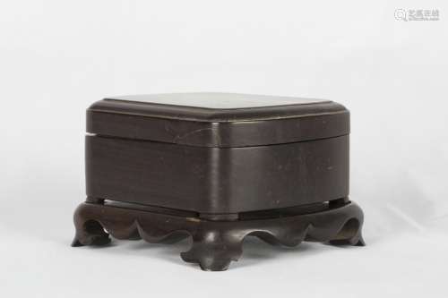 A Chinese Rosewood Box with Cover