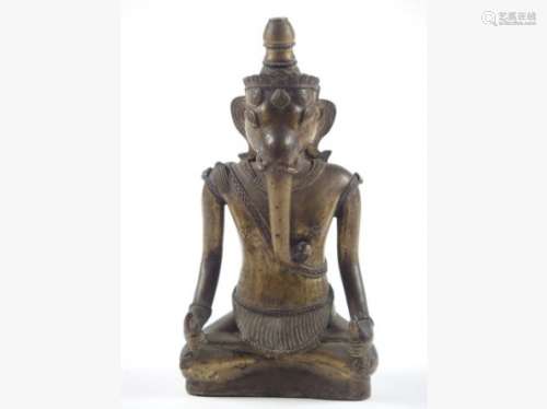 Sculpture en bronze 'Ganesh'. Cambodge XVIIIème. H. 21,5 cm des enchères du 23 septembre 2017