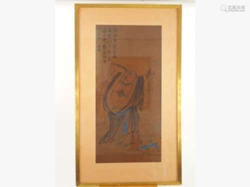 Deux peintures chinoises : l'une représentant Buddha (signature apocr... des enchères du 23 septembre 2017