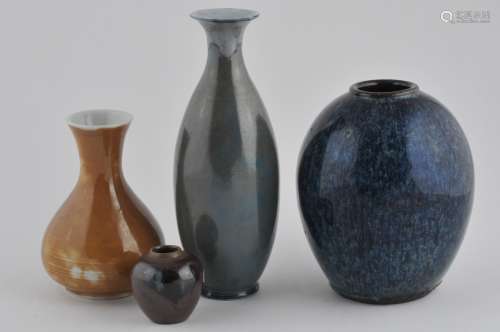 Lot of four ceramic works. Japan. 19th to early 20th