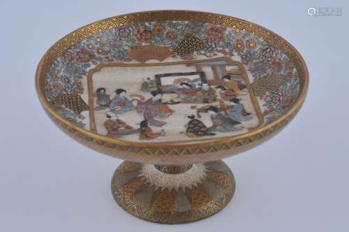 Miniature pottery compote. Japan. Meiji period