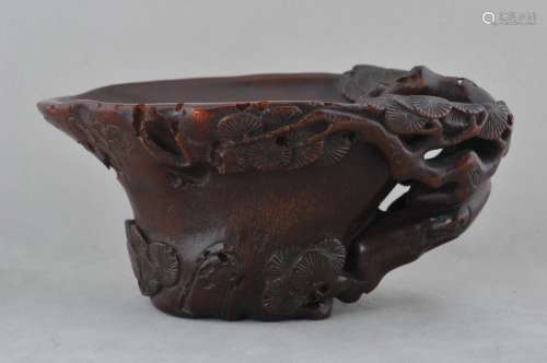 Rhinocerous cup. China. Ming to early Ching period