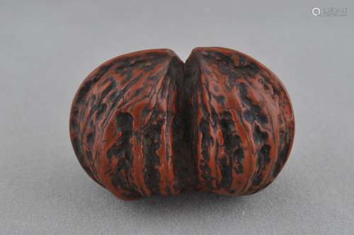 Wooden Netsuke. Japan. 19th century. Carving of a