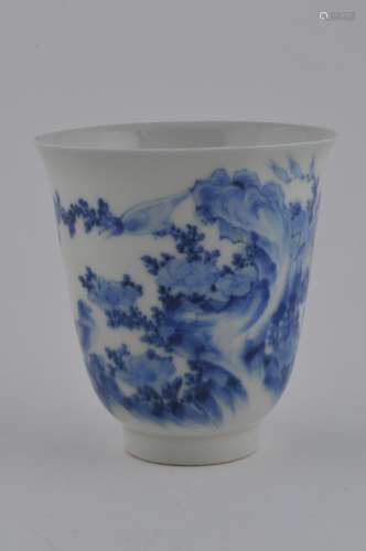 Porcelain cup. Japan. 19th century. Hirado ware. Bell