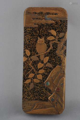 Miniature inkstone case. Japan. 18th century.