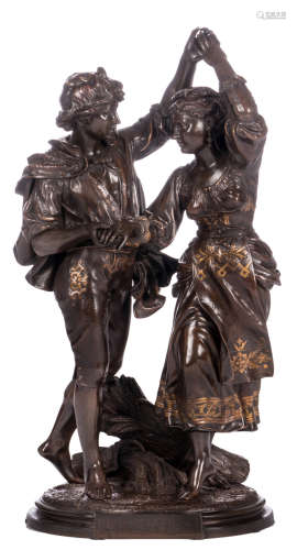 Debut, 'La Moisson', patinated bronze, H 76,5 cm