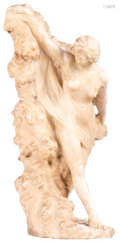 Unsigned, Venus, Carrara marble, last quarter of the 19thC, H 64 cm