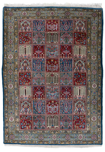 An Oriental rug, Ghom, wool on cotton, 141,5 x 194,5 cm