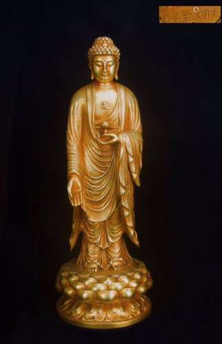 Chinese Bronze Amitabha Figure