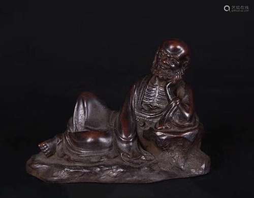 Chinese Bronze Bodhidharma Penholder