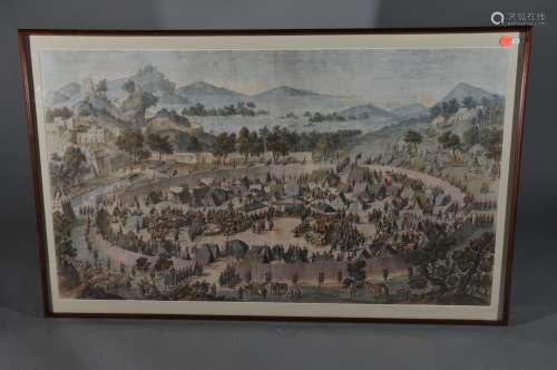Rare orginal etching and engraving produced in the French Imperial workshops entitled 
