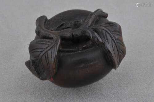 Carved wooden Netsuke. Japan. 19th century. Persimmon.