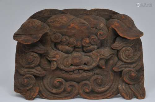 Architectural element. Japan. 19th C. Head of a Shishi