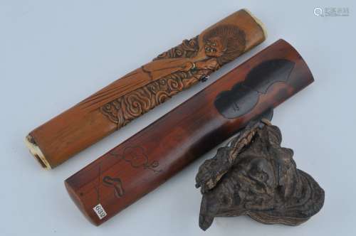 Two pipe cases. Japan. Meiji period. (1868-1912). One