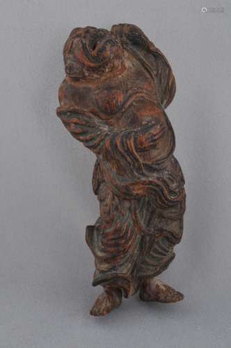 Large carved wooden Netsuke. Japan. 18th century.