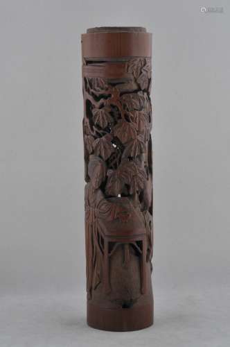 Carved bamboo perfumer. China. Ming period (1368-1644).