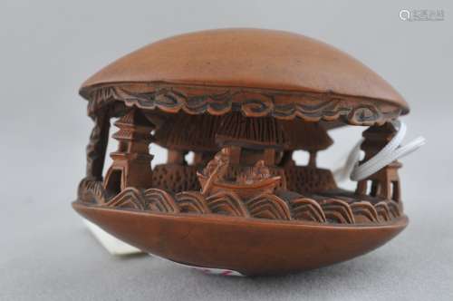 Wooden Netsuke. Japan. 19th century. Palace of the Sea