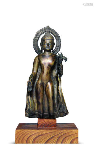 七-十一世纪 克什米尔风格释迦牟尼立像